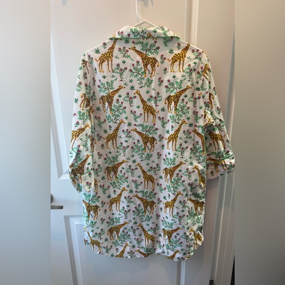 NWOT Printfresh Nightgown Sleep Shirt Grazing Giraffes Cotton S RARE - Picture 4 of 4